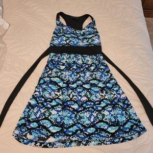 Blue Pattern Mini Dress, Size small. City Studio.